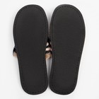 Тапочки мужские, бежевая клетка, размер 41 - Фото 3