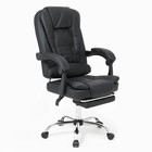 Кресло руководителя YS-800 черное, с подставкой для ног, семиточечный массаж - Фото 2
