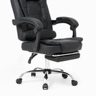 Кресло руководителя YS-800 черное, с подставкой для ног, семиточечный массаж - Фото 6