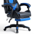 Кресло игровое SL™ ZEUS YS-900 черно-синее, с подсветкой и подставкой для ног - Фото 9