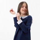 Платье для девочки, цвет темно-синий, рост 152 см - Фото 3