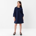 Платье для девочки, цвет темно-синий, рост 128 см (68) - Фото 2