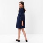 Платье для девочки, цвет темно-синий, рост 128 см (68) - Фото 4