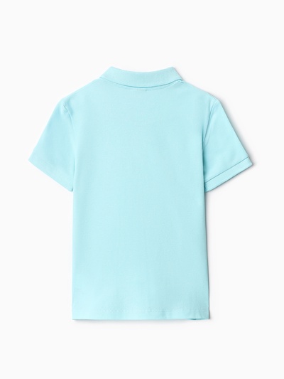 Футболка поло детская MINAKU: Basic line, голубая, рост 98 см