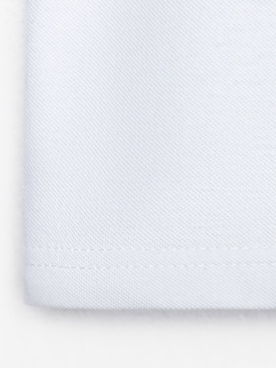 Футболка поло детская MINAKU: Basic line, белая, рост 128 см