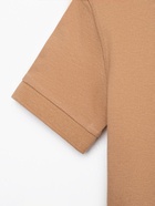 Футболка поло детская MINAKU: Basic line, бежевая, рост 104 см - Фото 14