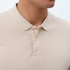 Футболка поло мужская MINAKU REGULAR FIT: бежевая, р-р 54 - Фото 7