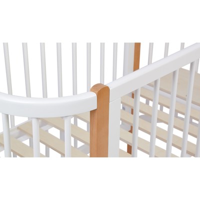 Кровать детская Polini kids Simple 350, белый-бук