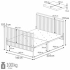 Кровать-трансформер Polini kids Vintage 400, детская, металлическая, цвет золотистый - Фото 13