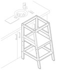 Подставка Polini kids Sky, развивающая, цвет серый - Фото 4