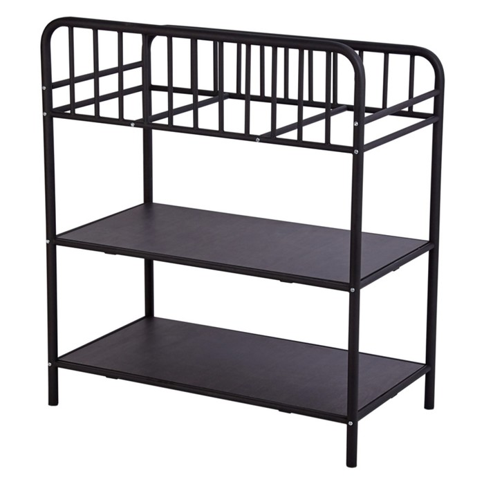 Столик для пеленания Polini kids Vintage 1180, металлический, цвет чёрный матовый - Фото 1