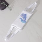 Мочалка-лента для тела хлопковая Доляна «Дельфин», 10,5×25 см - Фото 2