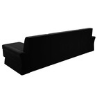 П-образный диван «Клайд», механизм дельфин, микровельвет, цвет чёрный - Фото 6