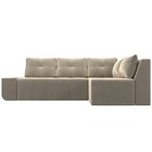 Угловой диван «Амадэус», правый угол, микровельвет, цвет бежевый - Фото 2