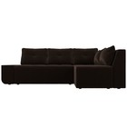 Угловой диван «Амадэус», правый угол, микровельвет, цвет коричневый - Фото 2