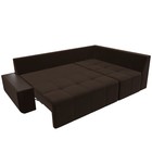 Угловой диван «Амадэус», правый угол, микровельвет, цвет коричневый - Фото 8