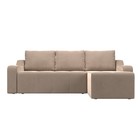 Угловой диван «Элида», правый угол, велюр, цвет бежевый - Фото 6