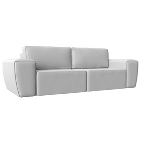 Прямой диван «Беккер», механизм еврокнижка, экокожа, цвет белый
