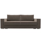 Прямой диван «Исланд», велюр, цвет коричневый - Фото 2
