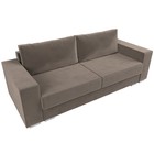 Прямой диван «Исланд», велюр, цвет коричневый - Фото 5