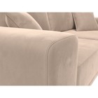 Прямой диван «Льюес», без механизма, велюр, цвет бежевый - Фото 3