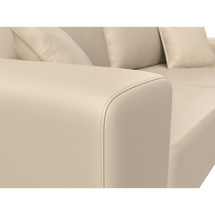 Прямой диван «Льюес», без механизма, экокожа, цвет бежевый - фото 1906002125