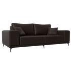 Прямой диван «Льюес», без механизма, экокожа, цвет коричневый - фото 298696576