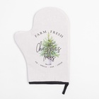 Варежка-прихватка Christmas trees 20×28 см, саржа, 100% х/л, ватин 250 г/м² - Фото 3