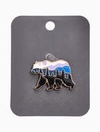 Значок «Медведь» лес, цветной в золоте 7530865