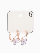 Серьги со стразами «Циркония» love you, белые в золоте 7621795