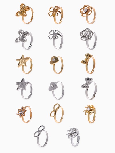 Кольцо «Выбражулька. Контуры», форма МИКС, МИКС, безразмерное