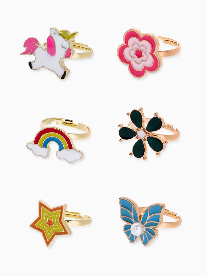 Кольцо «Выбражулька. Сказочное ассорти», форма МИКС, разноцветное, безразмерное