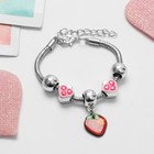 Браслет детский «Выбражулька» сердечки, подвеска МИКС, цветной в серебре - фото 8638268