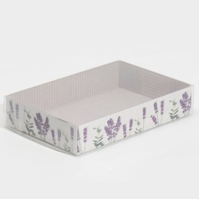 Коробка для макарун с подложками «Лаванда», 17 х 12 × 3,5 см
