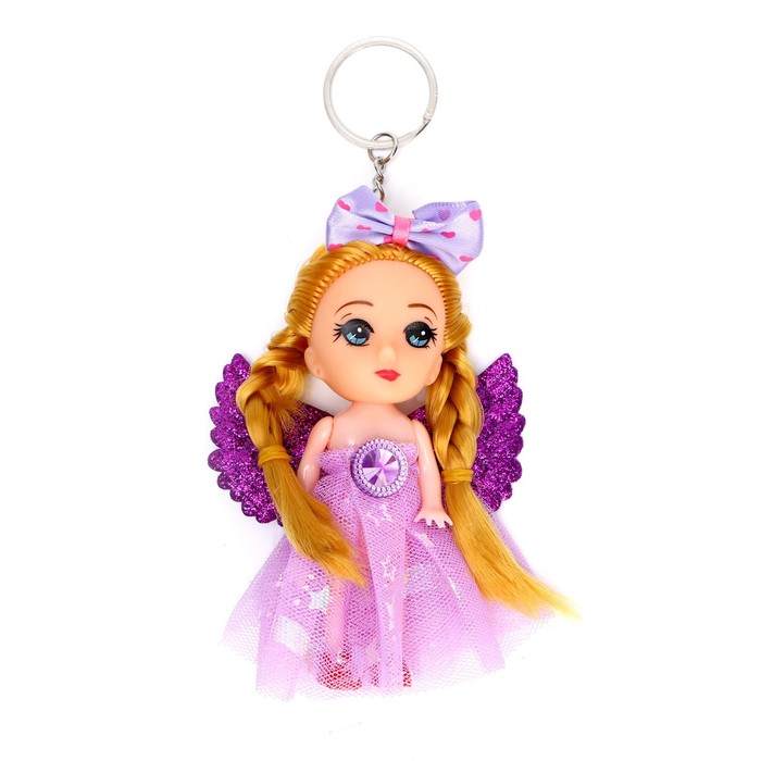 Кукла «Юля» на брелоке, с крыльями, цвет МИКС - Фото 1