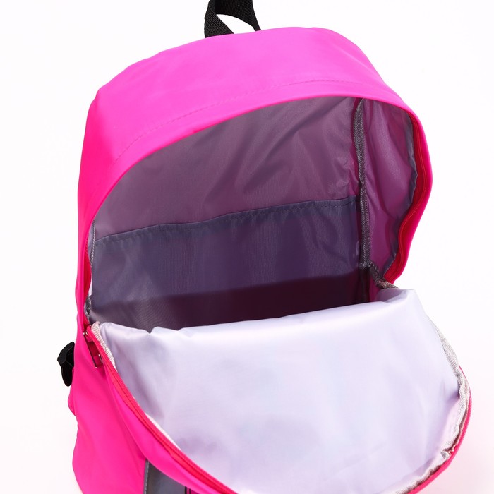 Рюкзак со светоотражающим карманом, 30 см х 15 см х 40 см "Мышка", Минни Маус - фото 1907449325