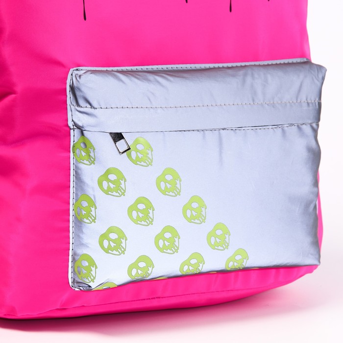 Рюкзак со светоотражающим карманом, 30 см х 15 см х 40 см "Плохие девочки", Злодейки - фото 1926425852