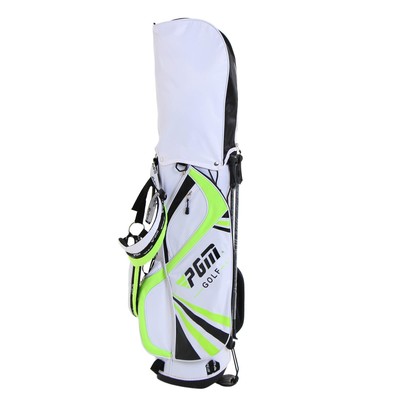 Сумка для гольфа PGM, детская, для 13 клюшек, 3 отверстия 24×18 см, нейлон, зеленый