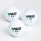 Мячи для гольфа PGM Power Distance, двухкомпонентные, d=4.3 см, набор 12 шт - Фото 2