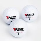Мячи для гольфа PGM VS, трехкомпонентные, d=4.3 см, набор 12 шт - фото 6609365