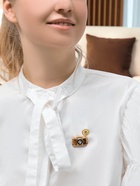 Брошь «Фотоаппарат», цветная в золоте - Фото 2