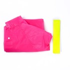 Дождевик детский со светоотражающими элементами, цвет розовый (120-160 см) - Фото 7