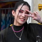 Колье «Цепь» карабин, цвет ярко-розовый, L=35 см - Фото 4