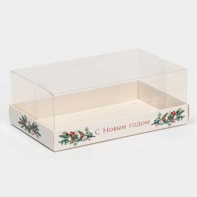 Коробка для десерта «Веточки», 22 х 8 х 13,5 см, Новый год