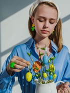 Кольцо пластик «Квадрат», цвет салатовый, 17 размер - Фото 4