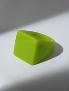 Кольцо пластик «Квадрат», цвет салатовый, 17 размер - Фото 6