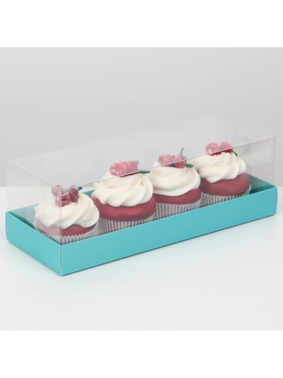 Коробка кондитерская, упаковка, «Тиффани», 26 х 8 х 9.5 см