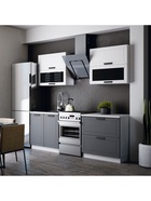 Кухонный гарнитур прямой «Монако», 1600 мм, МДФ, цвет софт белый/софт графит - Фото 4