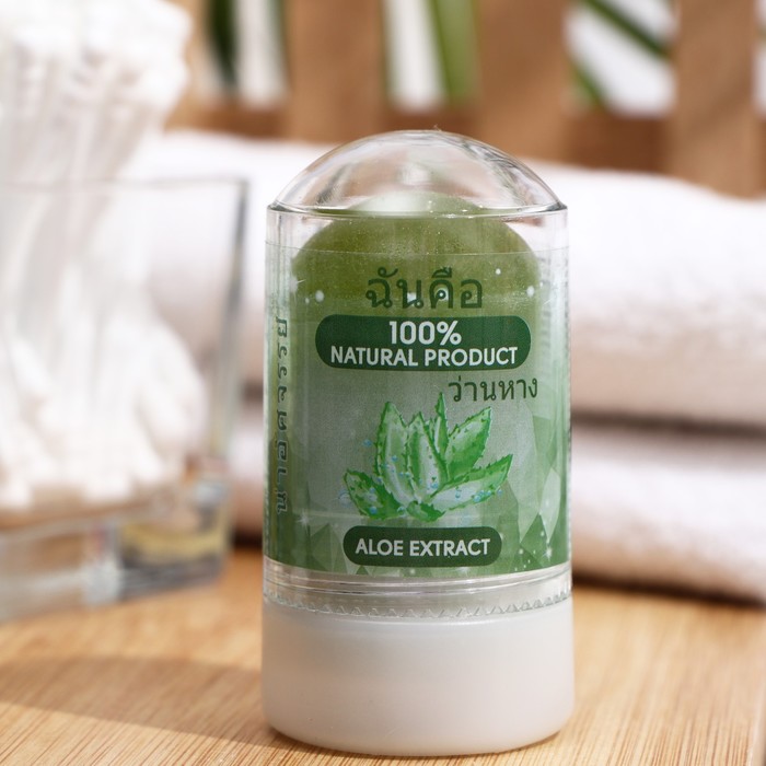 Дезодорант кристаллический Алоэ вера, без запаха, 60 г - Фото 1