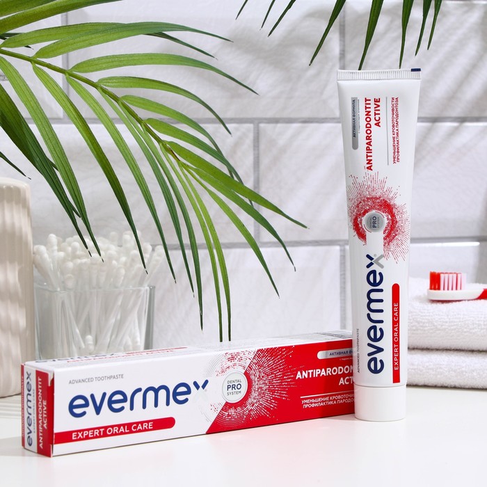 Зубная паста Evermex Antiparodontit Active, 75 мл - Фото 1